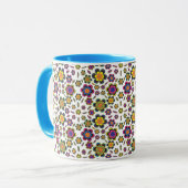 Paisley Flowers Design Motif Mugs (Devant gauche)