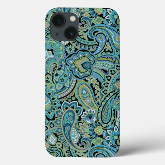 Paisley Forest Groene iPhone Case (Achterkant)