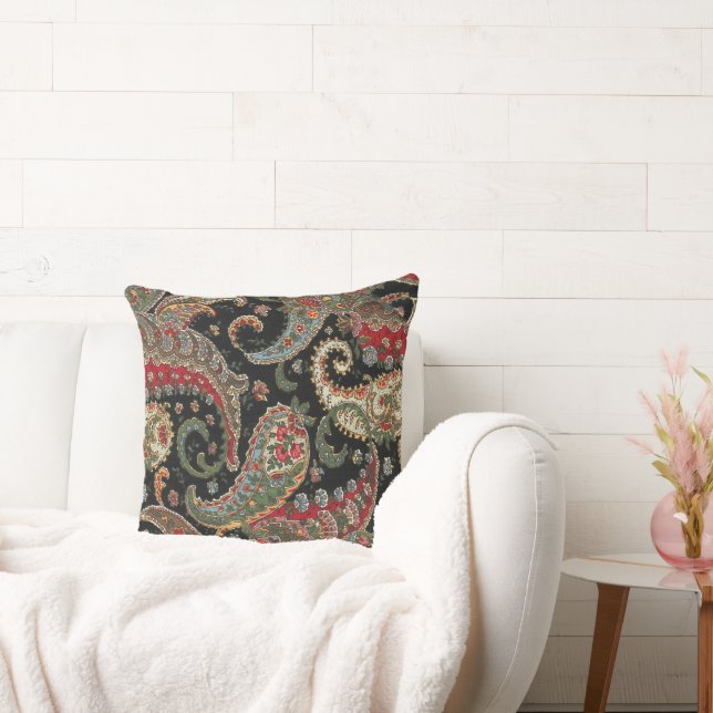 Paisley Fractal Kussen (Bank)