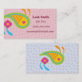 Paisley Fun Visitekaartje (Voorkant / Achterkant)