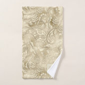 Paisley Garden Floral Monogram Gold/Gold ID750 (Serviette à main)