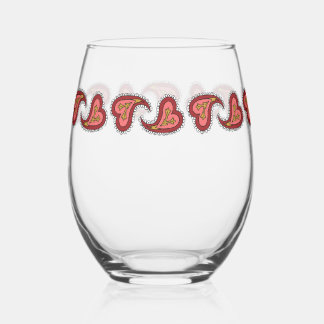 Paisley Hart Wijnglas Zonder Voet