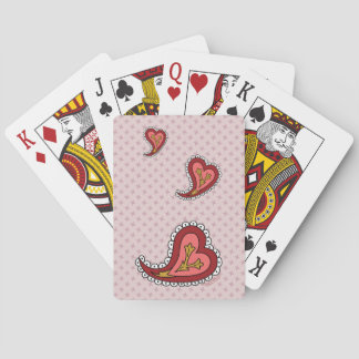 Paisley Heart Klassieke speelkaarten