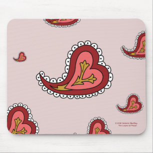 Paisley Heart Mousepad Muismat