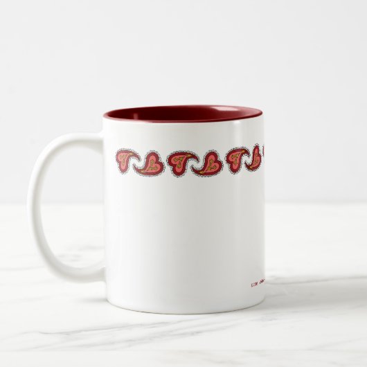 Paisley Heart Mug (Gauche)