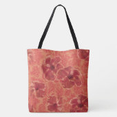 Paisley Hibiscus Psychedelic Beach Bag Tote Bag (Achterkant)