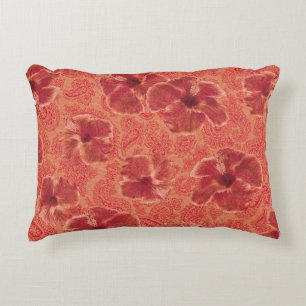 Paisley Hibiscus Psychedelic Floral Accent Kussen