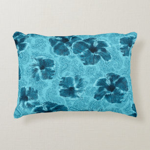 Paisley Hibiscus  Psychedelic Floral Accent Kussen