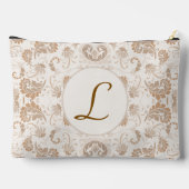 Paisley in Beige Esthetische Modern Tan Brown Init Etui (Achterkant)