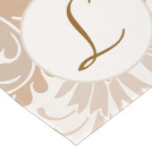 Paisley in Beige Esthetische Modern Tan Brown Init Medium Tafelloper (Hoek)