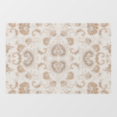 Paisley in Beige Esthetische Modern Tan Brown Raamsticker (Vel)