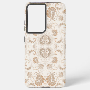 Paisley in Beige Esthetische Modern Tan Brown Samsung Galaxy Hoesje