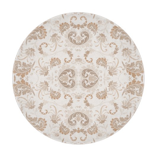 Paisley in Beige Esthetische Modern Tan Brown Snijplank (Voorkant)