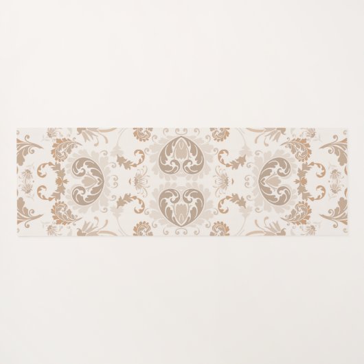 Paisley in Beige Esthetische Modern Tan Brown Yogamat (Achterkant (horizontaal))