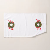 Paisley Kerstkrans JOY Kerstmis Handdoek (Handdoek)