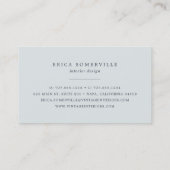 Paisley Lace Visitekaartjes | Iced Aqua (Achterkant)