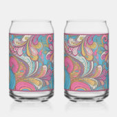 Paisley Mauve Soda Glass Blikvorm Glas (Links)