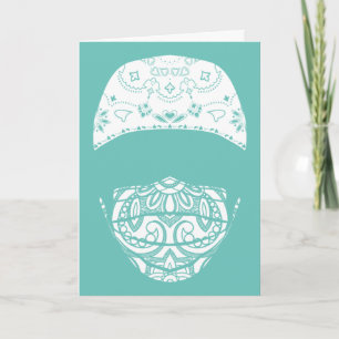 paisley med maskerkaart kaart