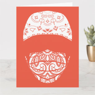 paisley med maskerkaart kaart