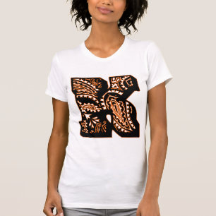 Paisley Monogram - K T-shirt