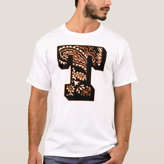 Paisley Monogram - T T-shirt (Voorkant)