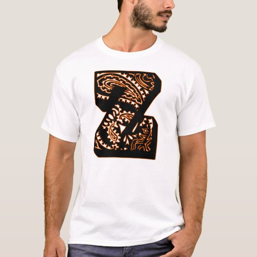 Paisley Monogram - Z T-shirt (Voorkant)