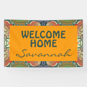 Paisley Mosaic Pattern I + jouw ideeën Spandoek