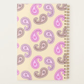 Paisley Motif Boho Small Size Planner (Dos)