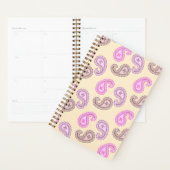 Paisley Motif Boho Small Size Planner (Devant avec enveloppe)
