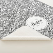 Paisley motif encre mono nom sherpa couverture (3/4)