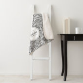 Paisley motif encre mono nom sherpa couverture (En situation)