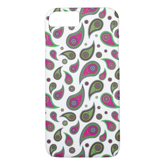 Paisley Motif iPhone 7 Coques (Dos)
