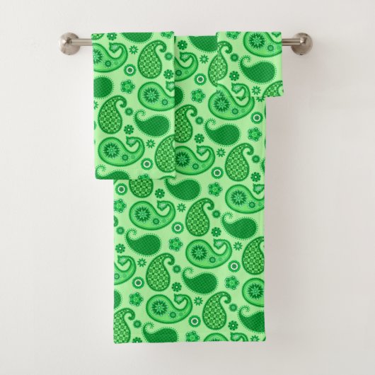 Paisley Motif, Jade et Emerald Green (En situation)