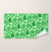 Paisley Motif, Jade et Emerald Green (Serviette à main)