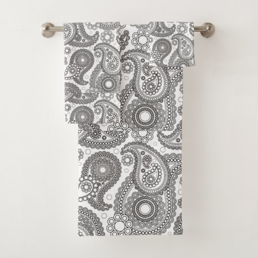 Paisley noir et blanc (En situation)