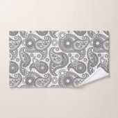 Paisley noir et blanc (Serviette à main)