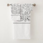 Paisley noir et blanc  (En situation)