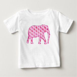 Paisley-olifant - ijsroze en fuchsia