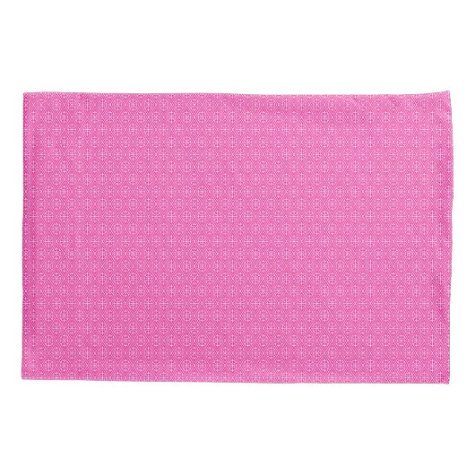 Paisley-olifant - ijsroze en fuchsia kussensloop (Achterkant)