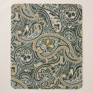 Paisley, oosterse etnisch Patroon, naadloos p Sherpa Deken