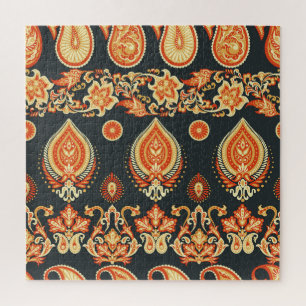 Paisley Oosterse Etnische Stof Legpuzzel