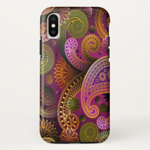 Paisley Paars iPhone X Hoesje