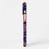 Paisley Paars Pink iPhone Hoesje (Linkerkant)