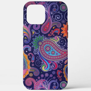 Paisley Paars roze iPhone 12 Pro Max Hoesje