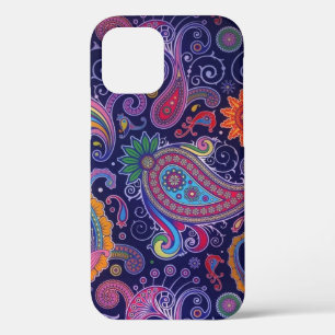 Paisley Paars roze iPhone 12 Pro Hoesje