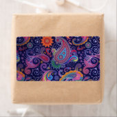 Paisley Paars roze Etiket (Insitu)