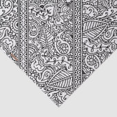 Paisley Passion - Black (Henna) Tissuepapier (Detail)