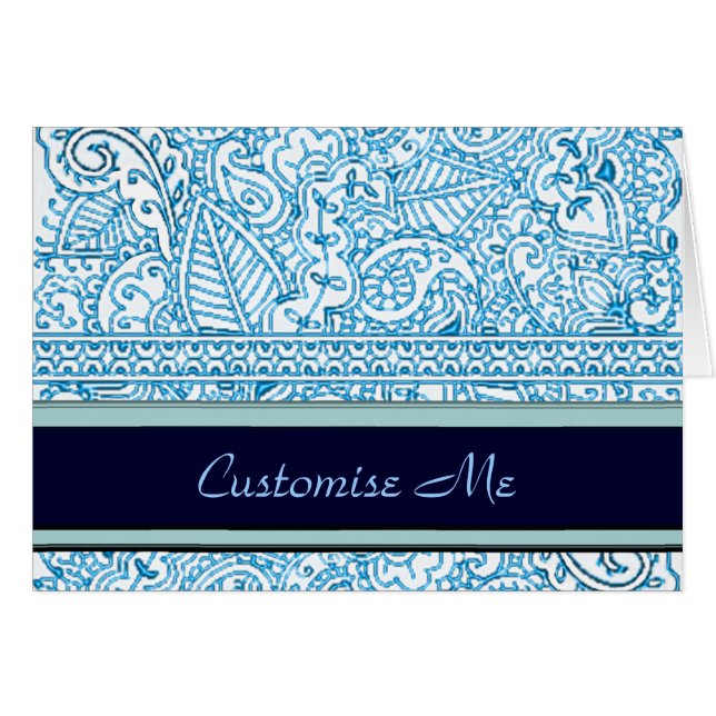 Paisley Passion - Bleu (henné) (Devant horizontal)