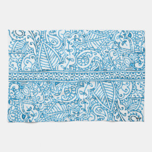 Paisley Passion - Blue (Henna) Theedoek