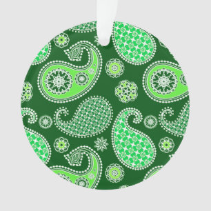 Paisley-patroon, Emerald en Jade Green Ornament